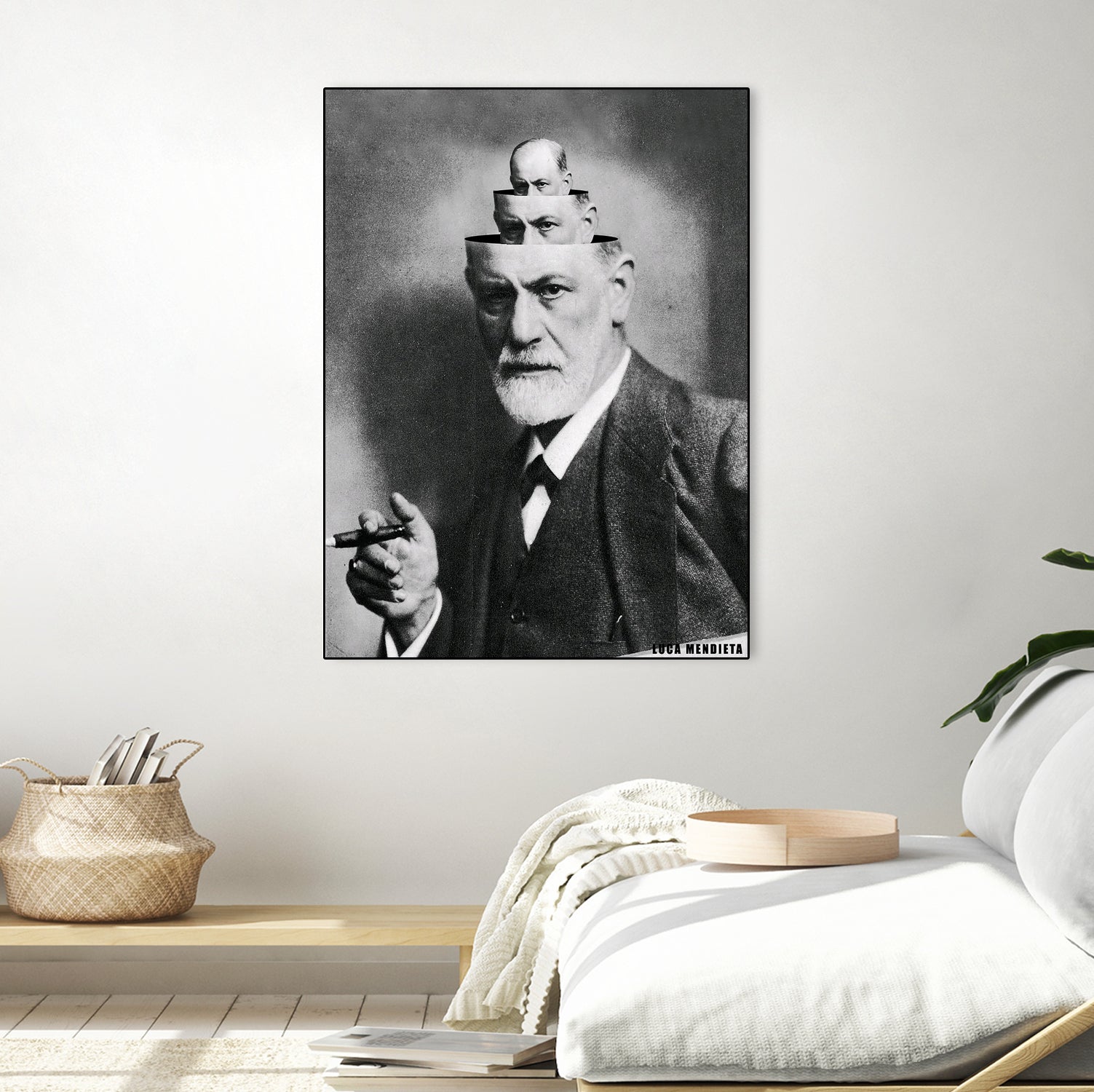 Sigmund Freud by Luca Mendieta on GIANT ART - white photo manipulation