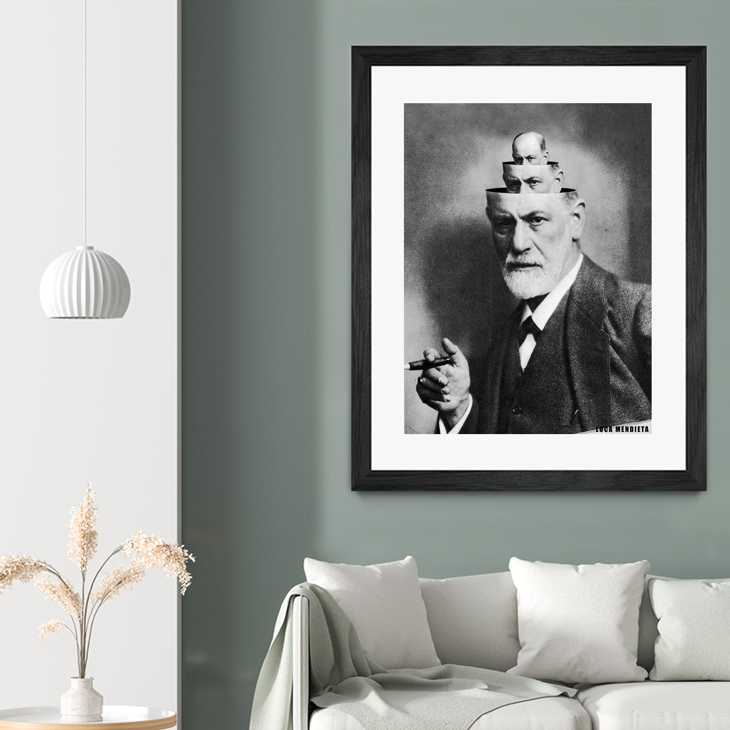 Sigmund Freud by Luca Mendieta on GIANT ART - white photo manipulation