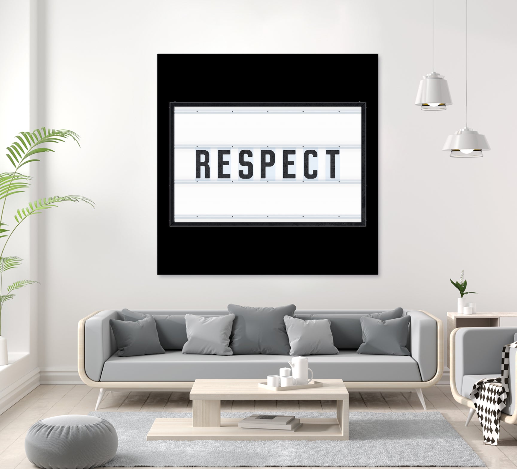 RESPECT – Light Box by Art Frankenberg on GIANT ART - white typography