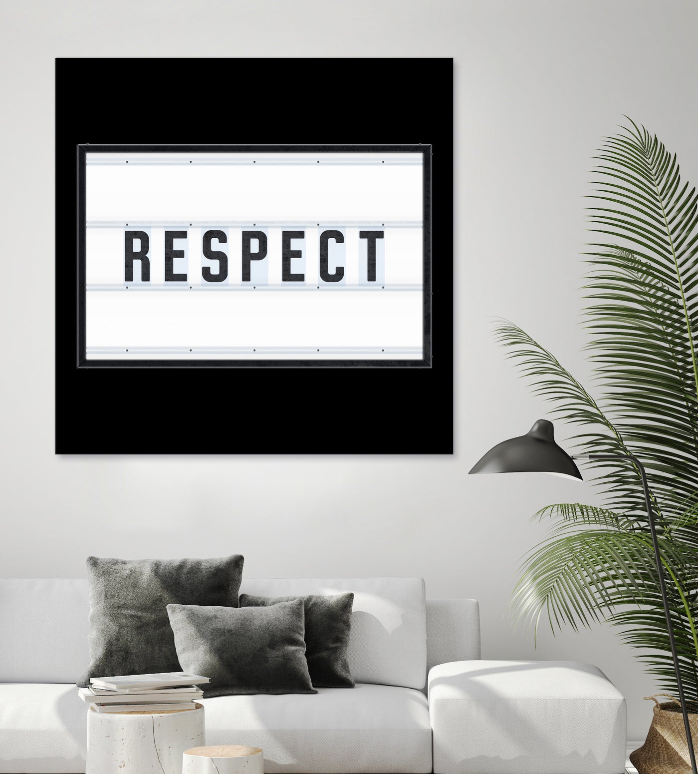 RESPECT – Light Box by Art Frankenberg on GIANT ART - white typography