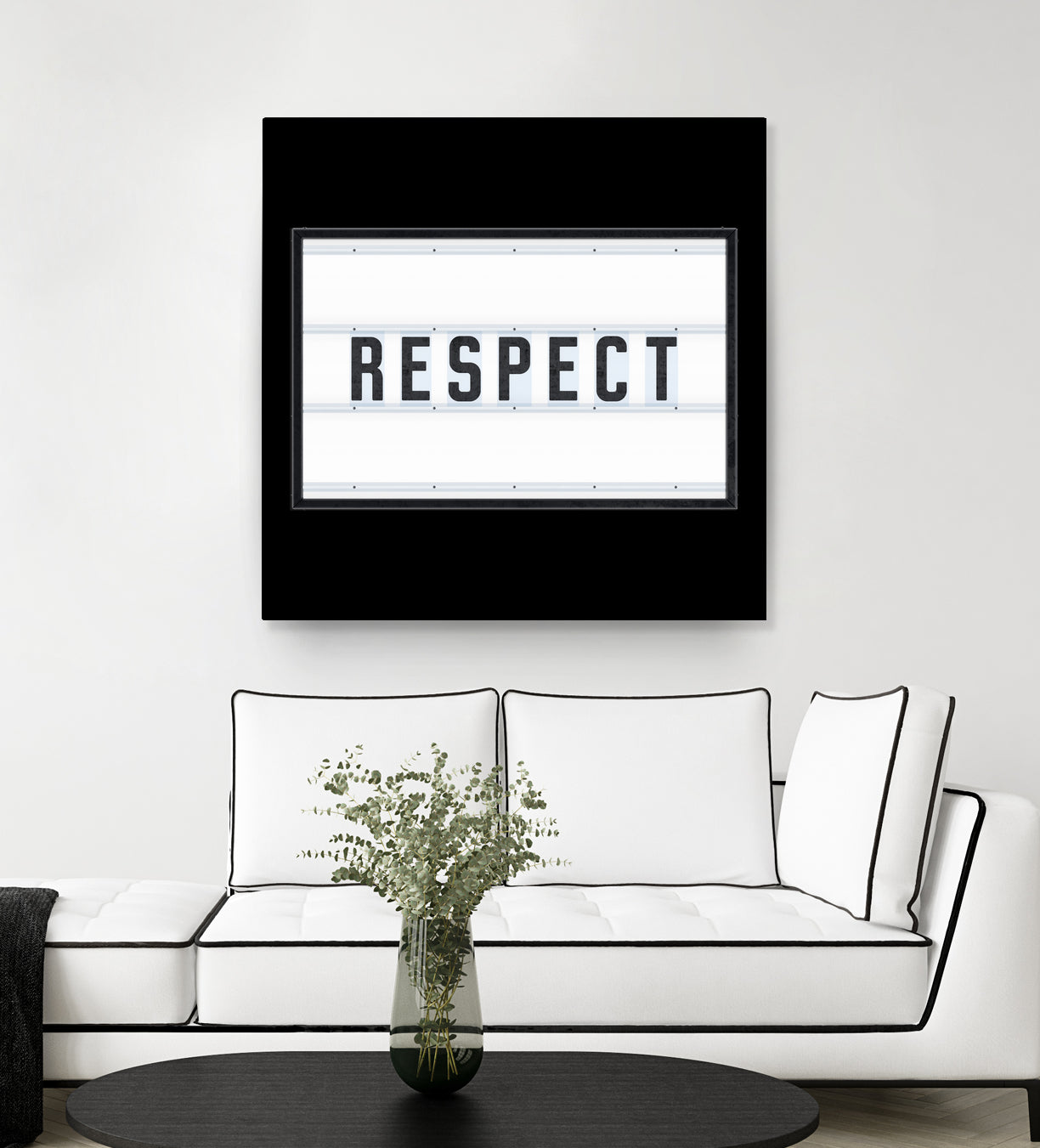 RESPECT – Light Box by Art Frankenberg on GIANT ART - white typography