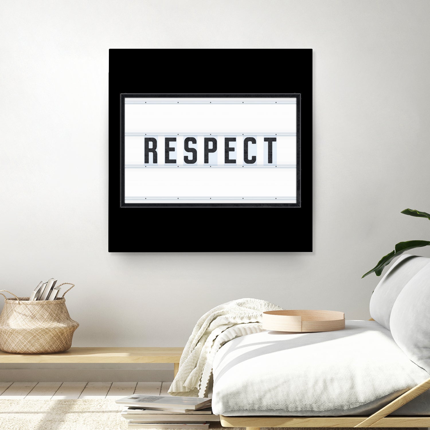 RESPECT – Light Box by Art Frankenberg on GIANT ART - white typography