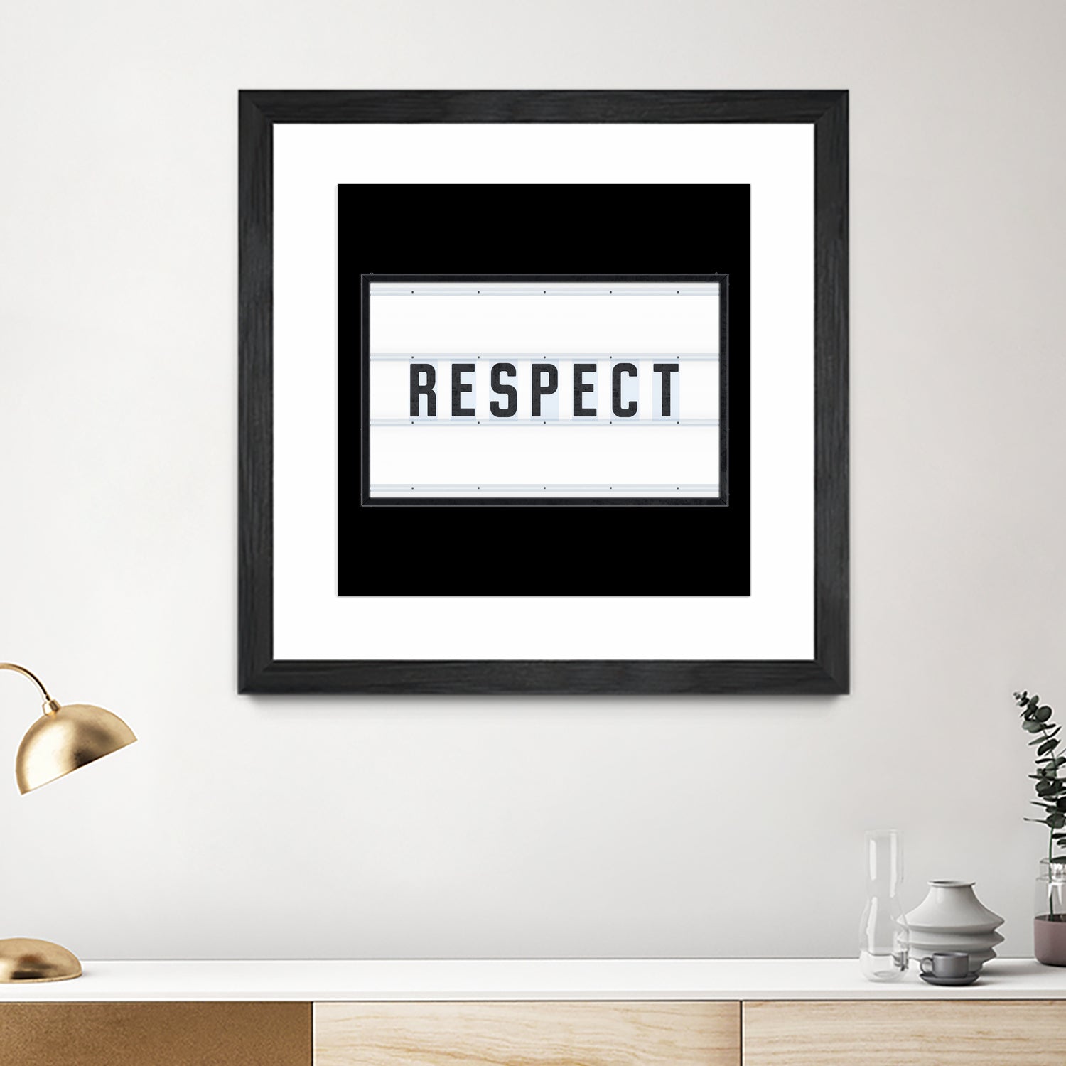 RESPECT – Light Box by Art Frankenberg on GIANT ART - white typography