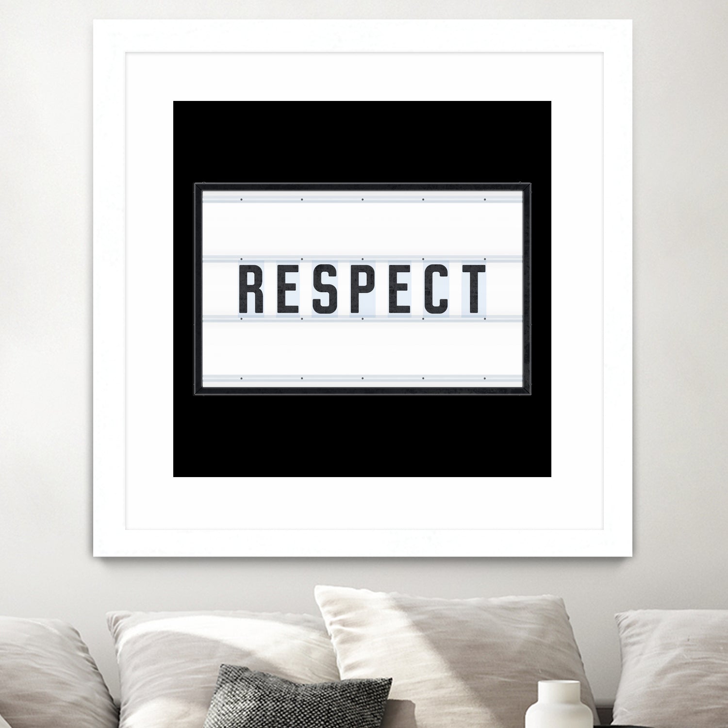 RESPECT – Light Box by Art Frankenberg on GIANT ART - white typography