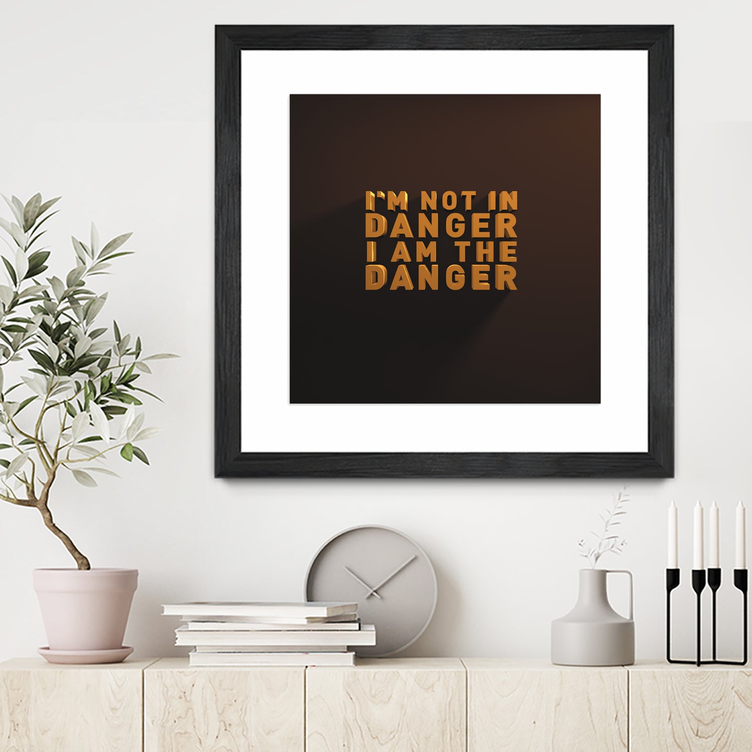 I'm not in danger. I am the danger. by Fábio Vita on GIANT ART - black 3d art