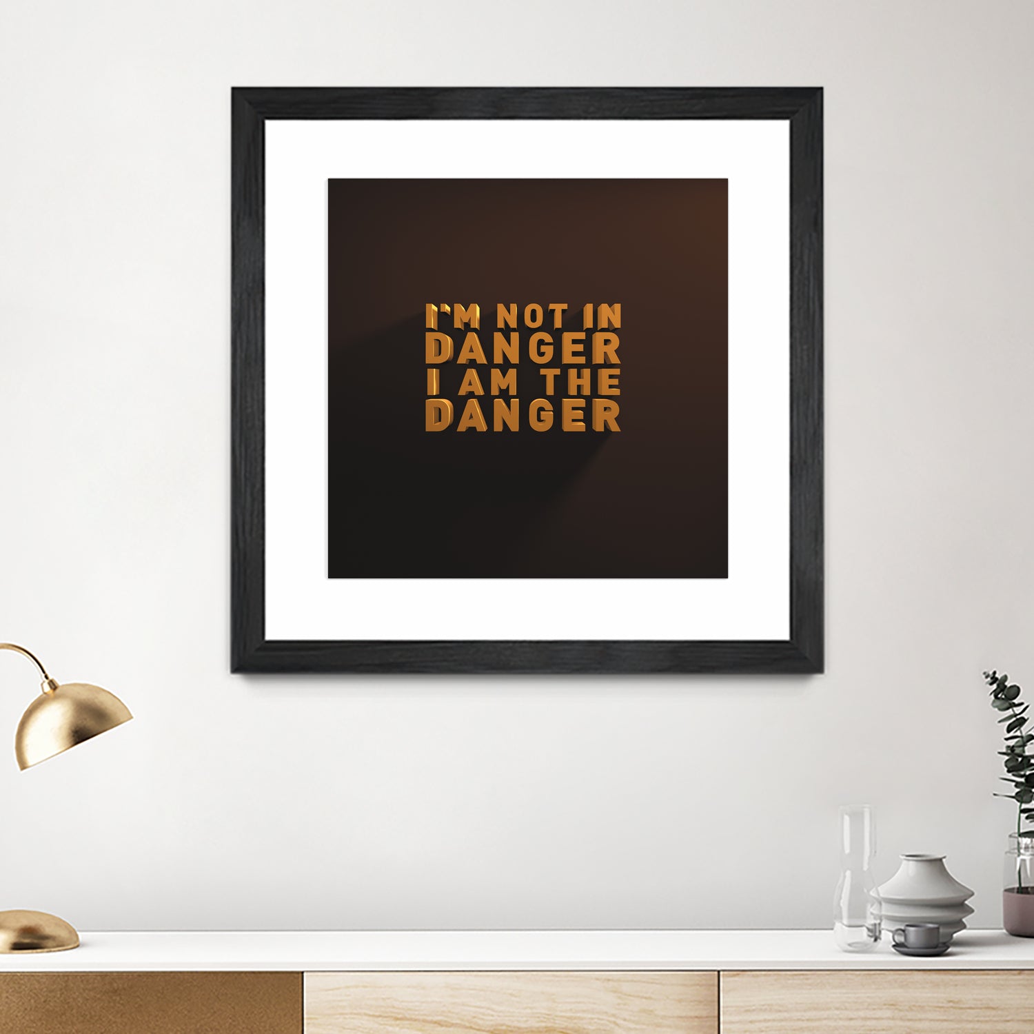 I'm not in danger. I am the danger. by Fábio Vita on GIANT ART - black 3d art