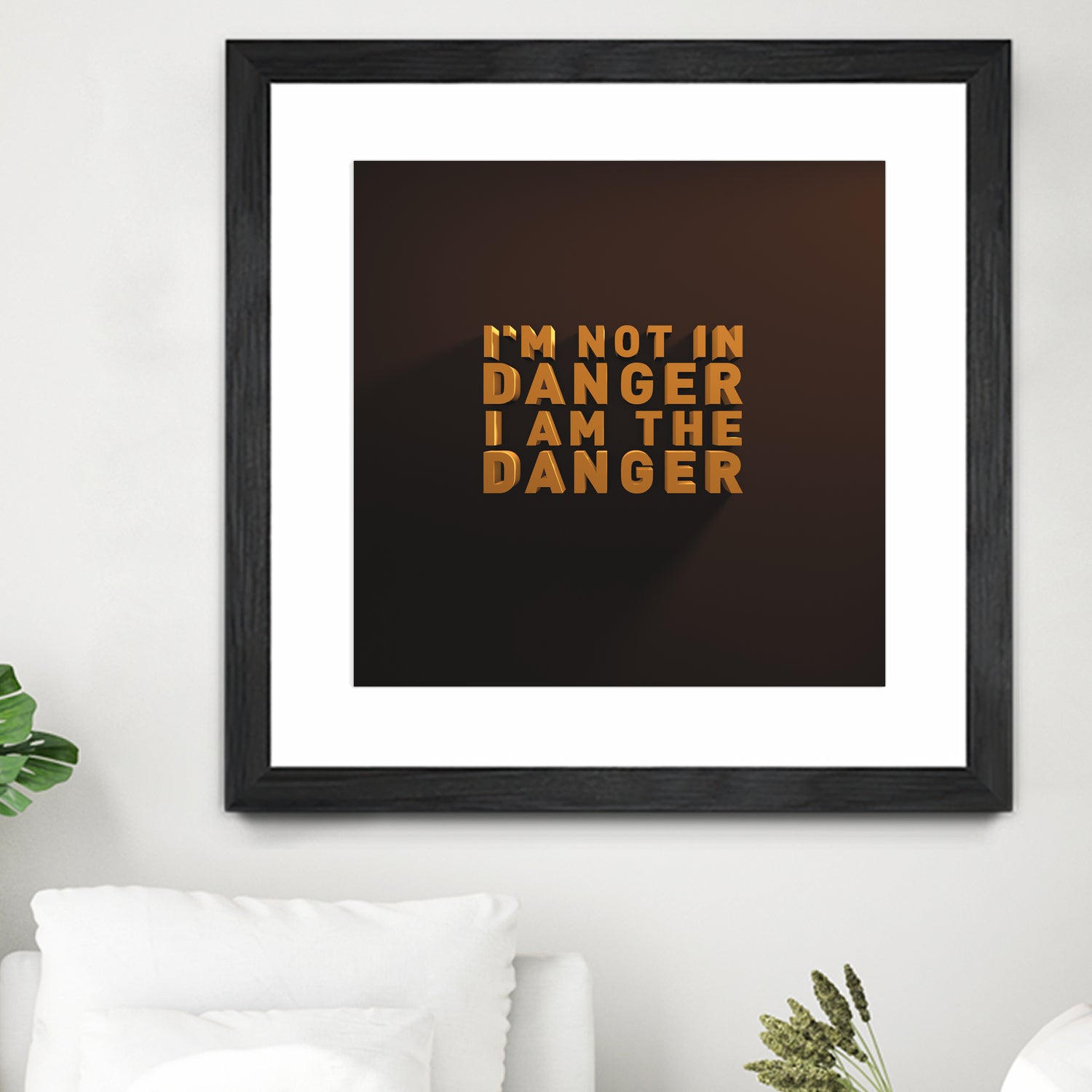 I'm not in danger. I am the danger. by Fábio Vita on GIANT ART - black 3d art