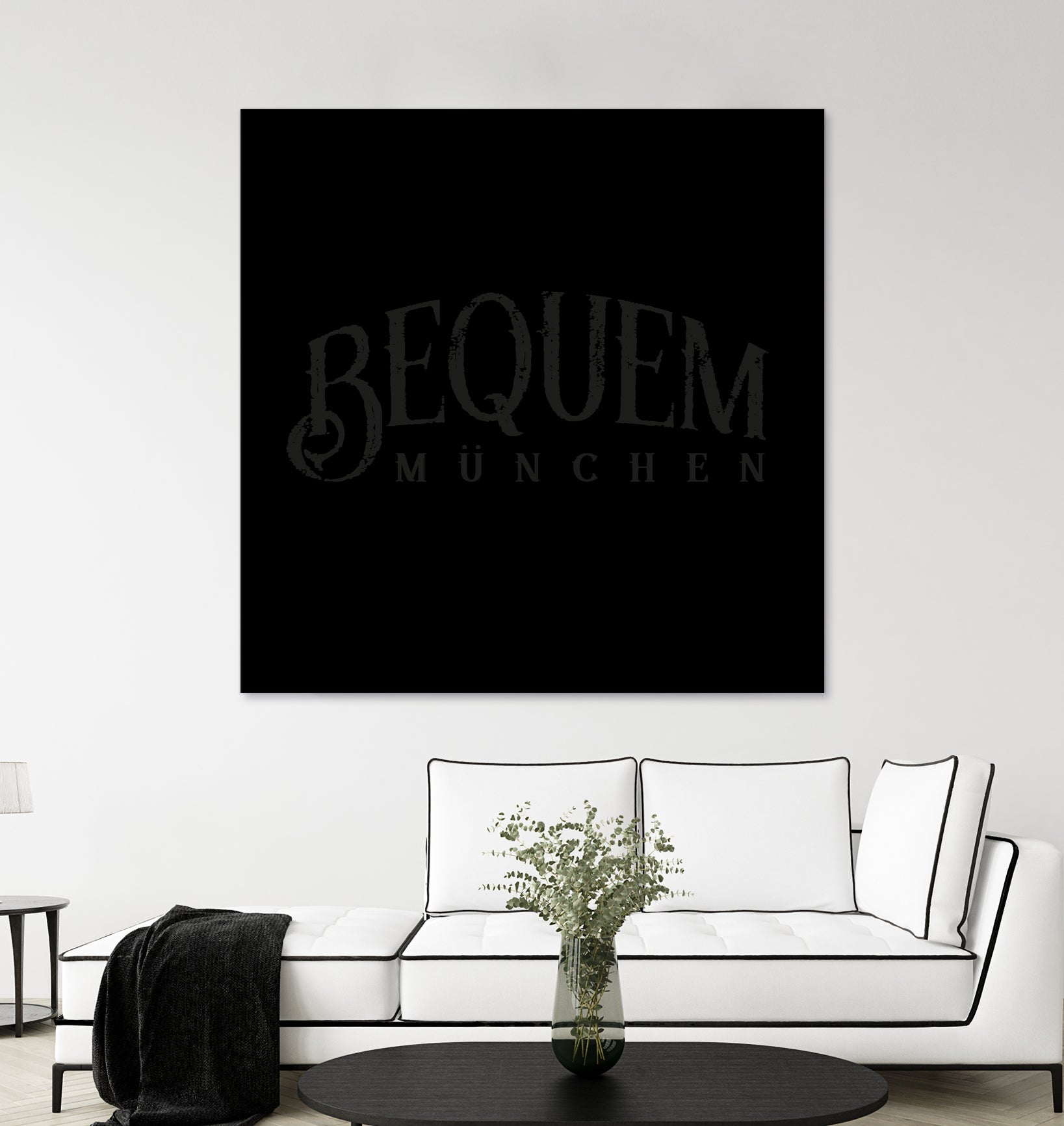 BEQUEM – München by Art Frankenberg on GIANT ART - black typography