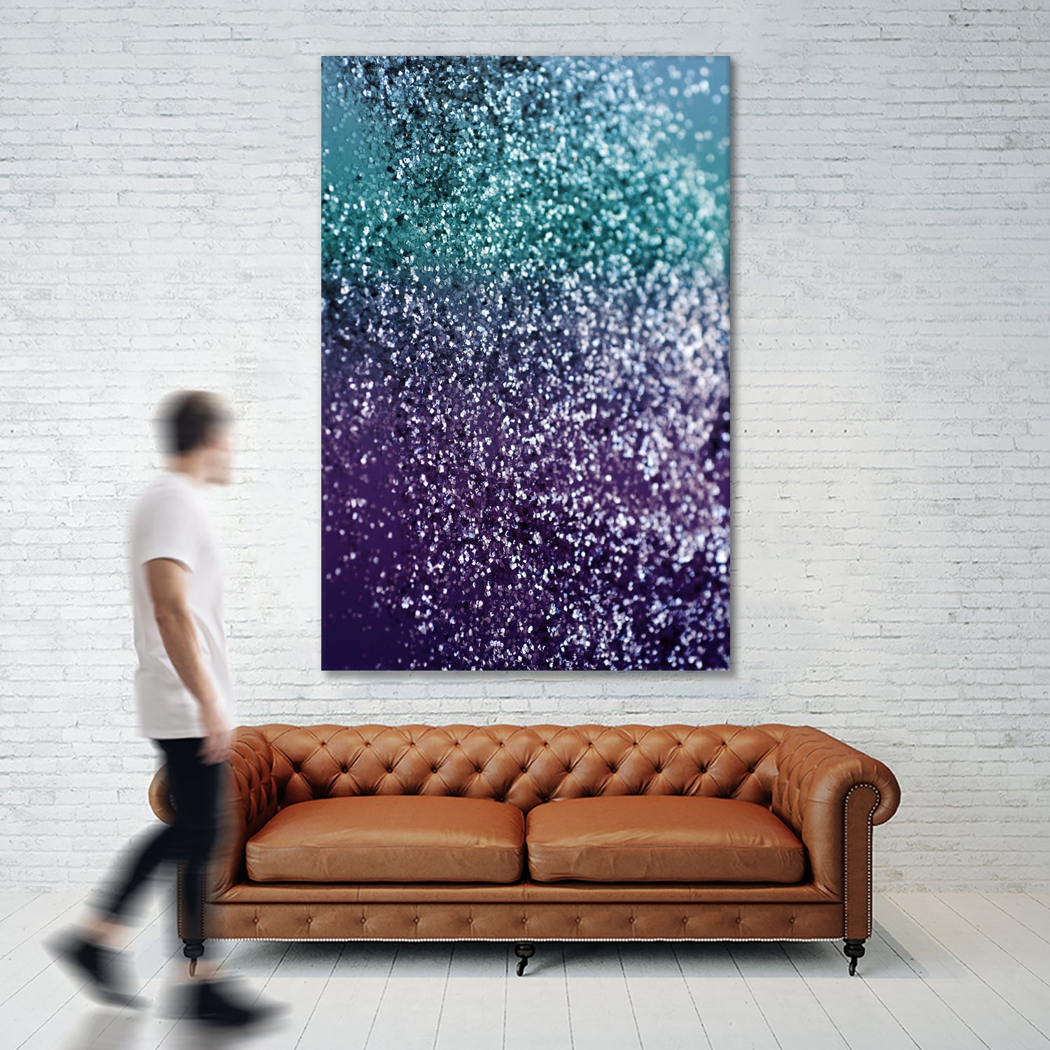 Aqua Purple Ombre Glitter #1 #decor #art by Anita & Bella Jantz on GIANT ART - blue photo manipulation