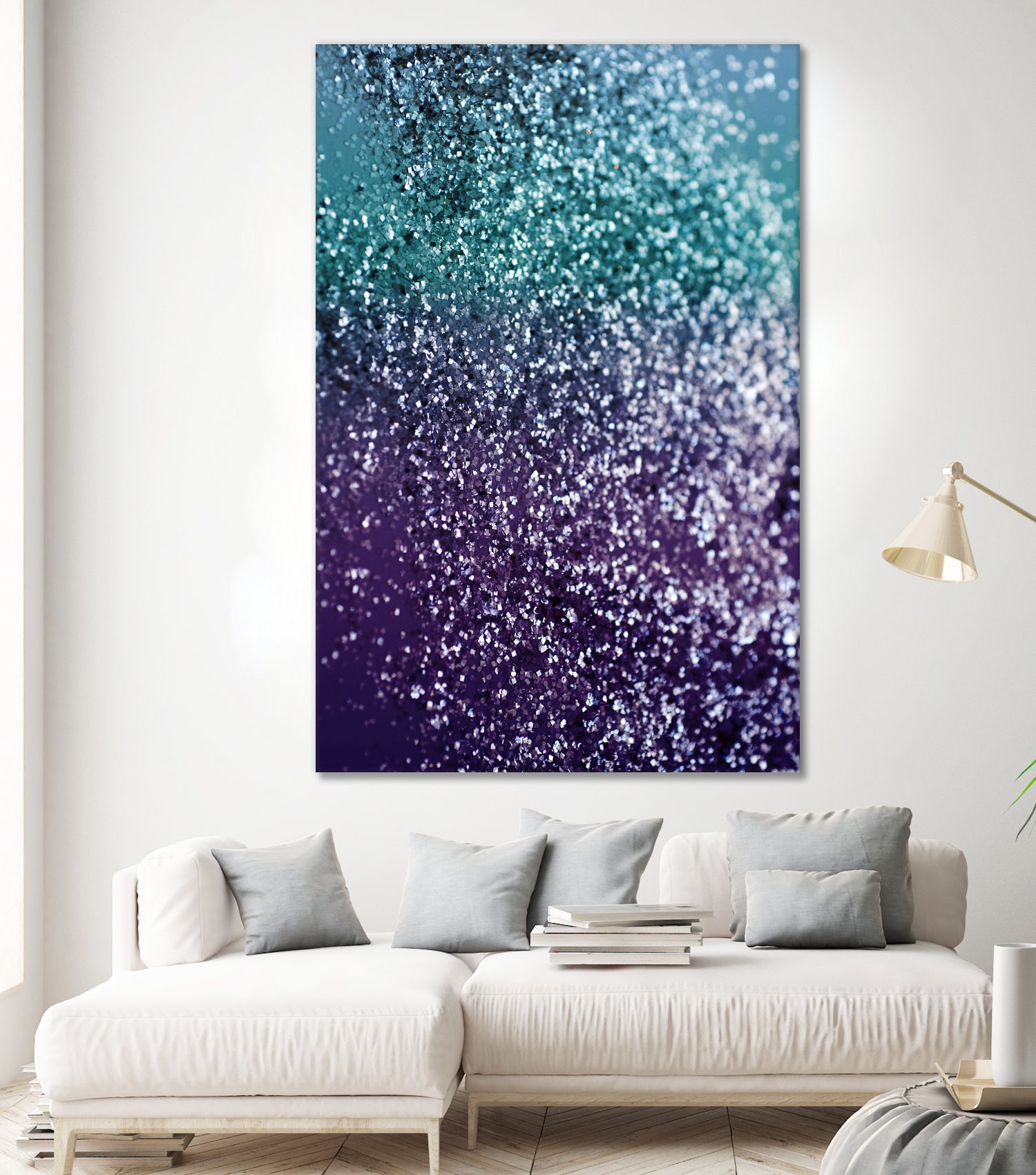 Aqua Purple Ombre Glitter #1 #decor #art by Anita & Bella Jantz on GIANT ART - blue photo manipulation