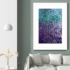 Aqua Purple Ombre Glitter #1 #decor #art by Anita & Bella Jantz on GIANT ART - blue photo manipulation