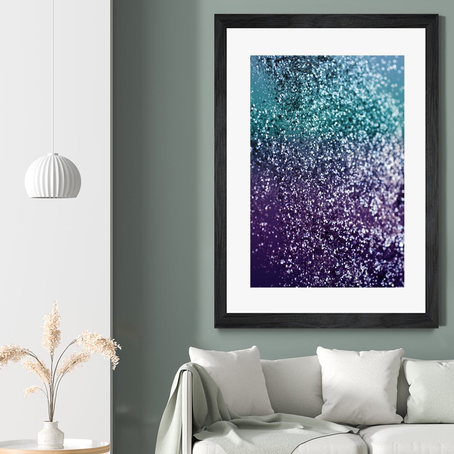 Aqua Purple Ombre Glitter #1 #decor #art by Anita & Bella Jantz on GIANT ART - blue photo manipulation