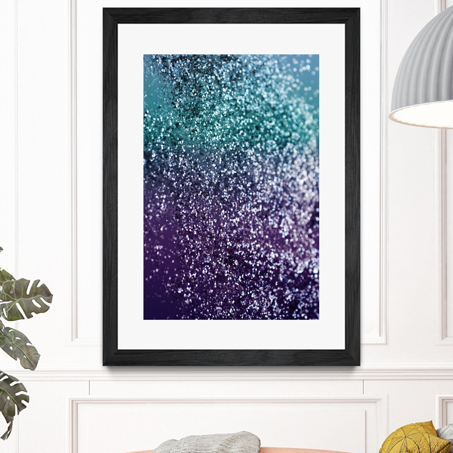 Aqua Purple Ombre Glitter #1 #decor #art by Anita & Bella Jantz on GIANT ART - blue photo manipulation