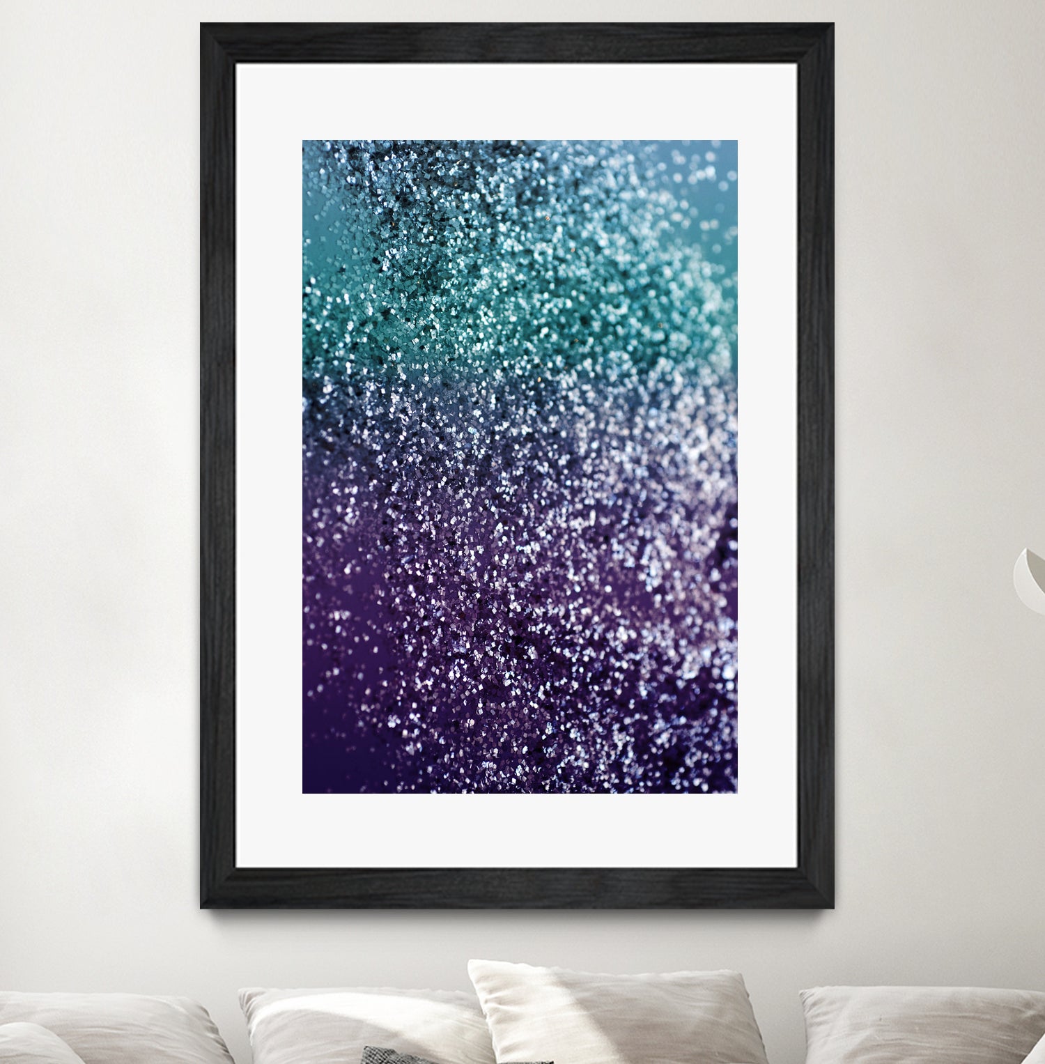 Aqua Purple Ombre Glitter #1 #decor #art by Anita & Bella Jantz on GIANT ART - blue photo manipulation