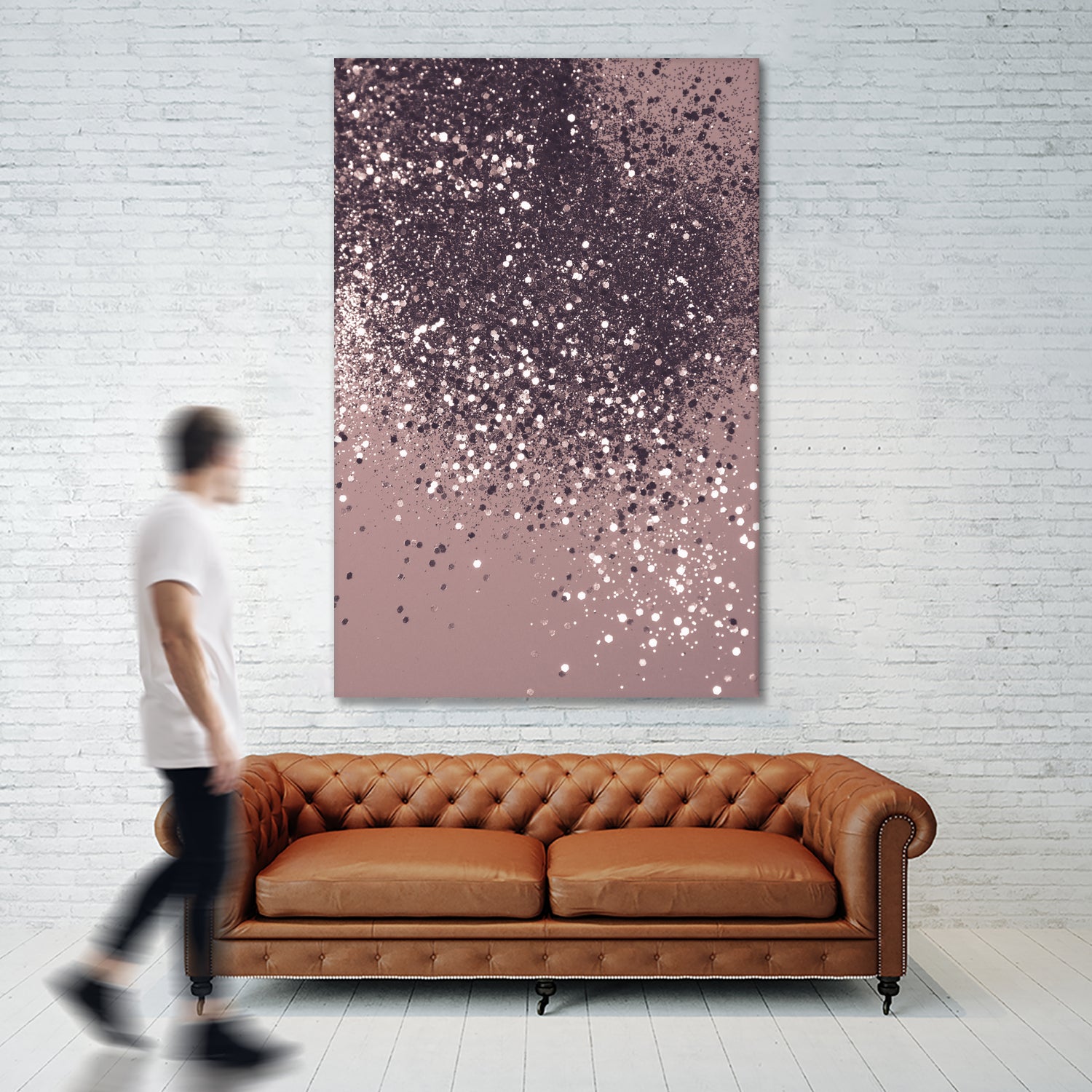 Sparkling Mauve Lady Glitter #3 #shiny #decor #art by Anita & Bella Jantz on GIANT ART - fuchsia photo manipulation