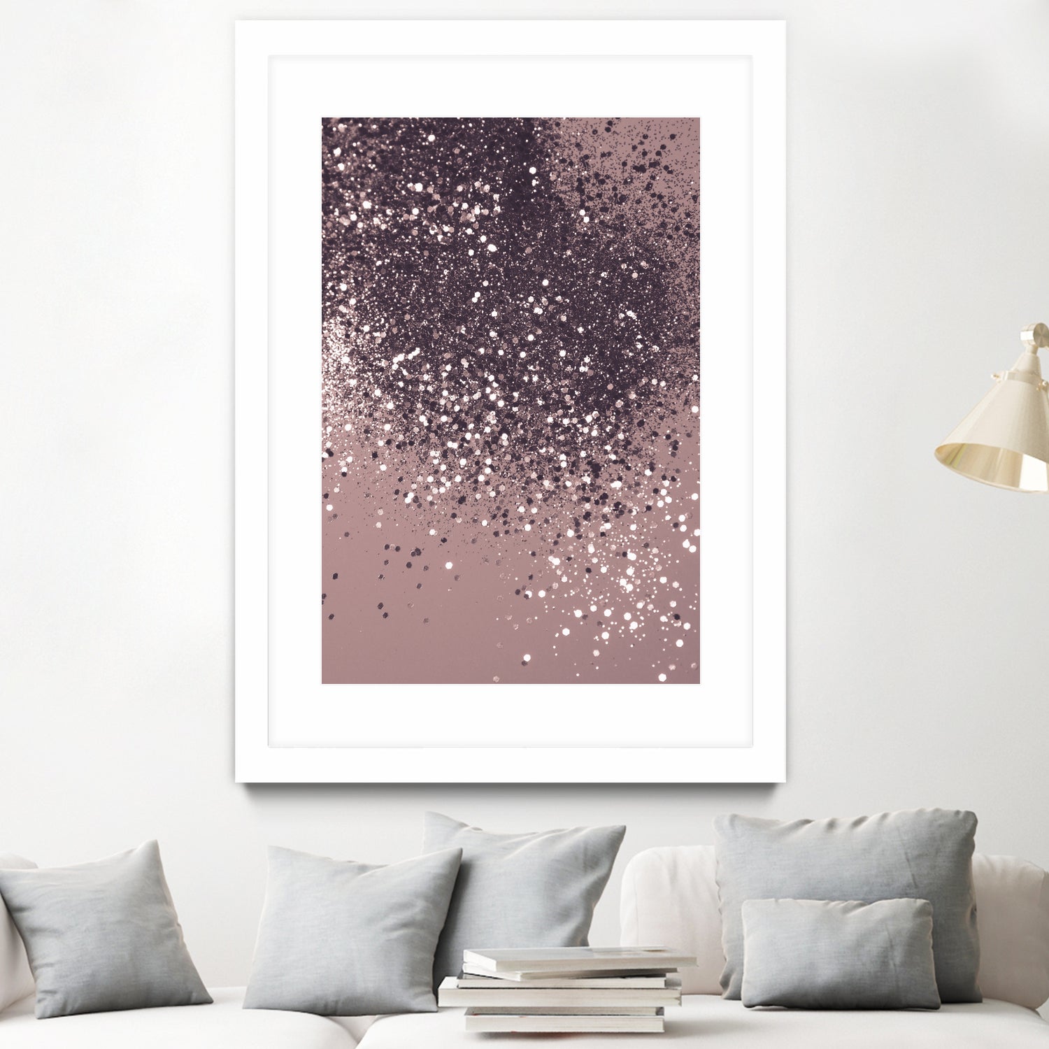 Sparkling Mauve Lady Glitter #3 #shiny #decor #art by Anita & Bella Jantz on GIANT ART - fuchsia photo manipulation