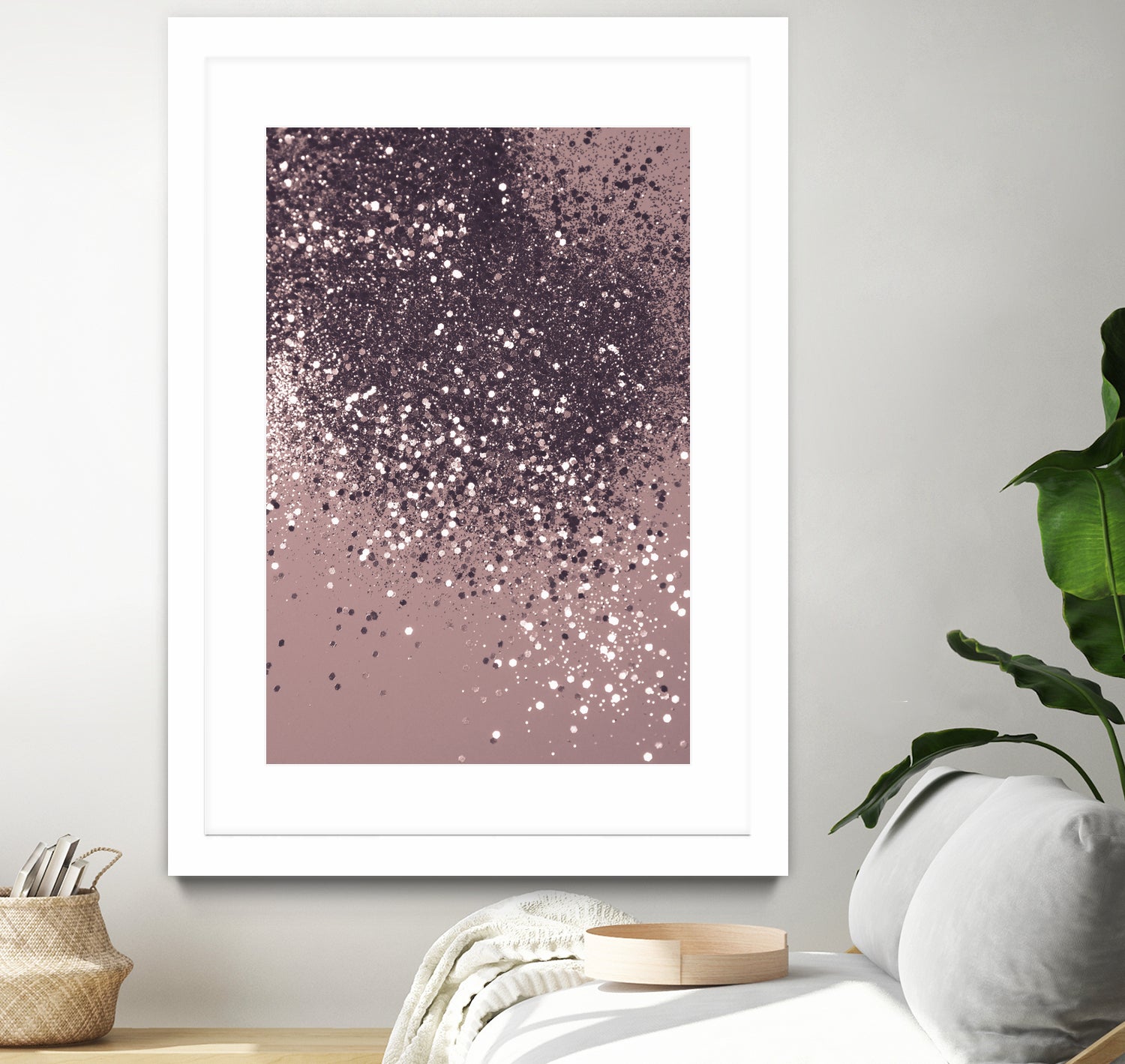 Sparkling Mauve Lady Glitter #3 #shiny #decor #art by Anita & Bella Jantz on GIANT ART - fuchsia photo manipulation