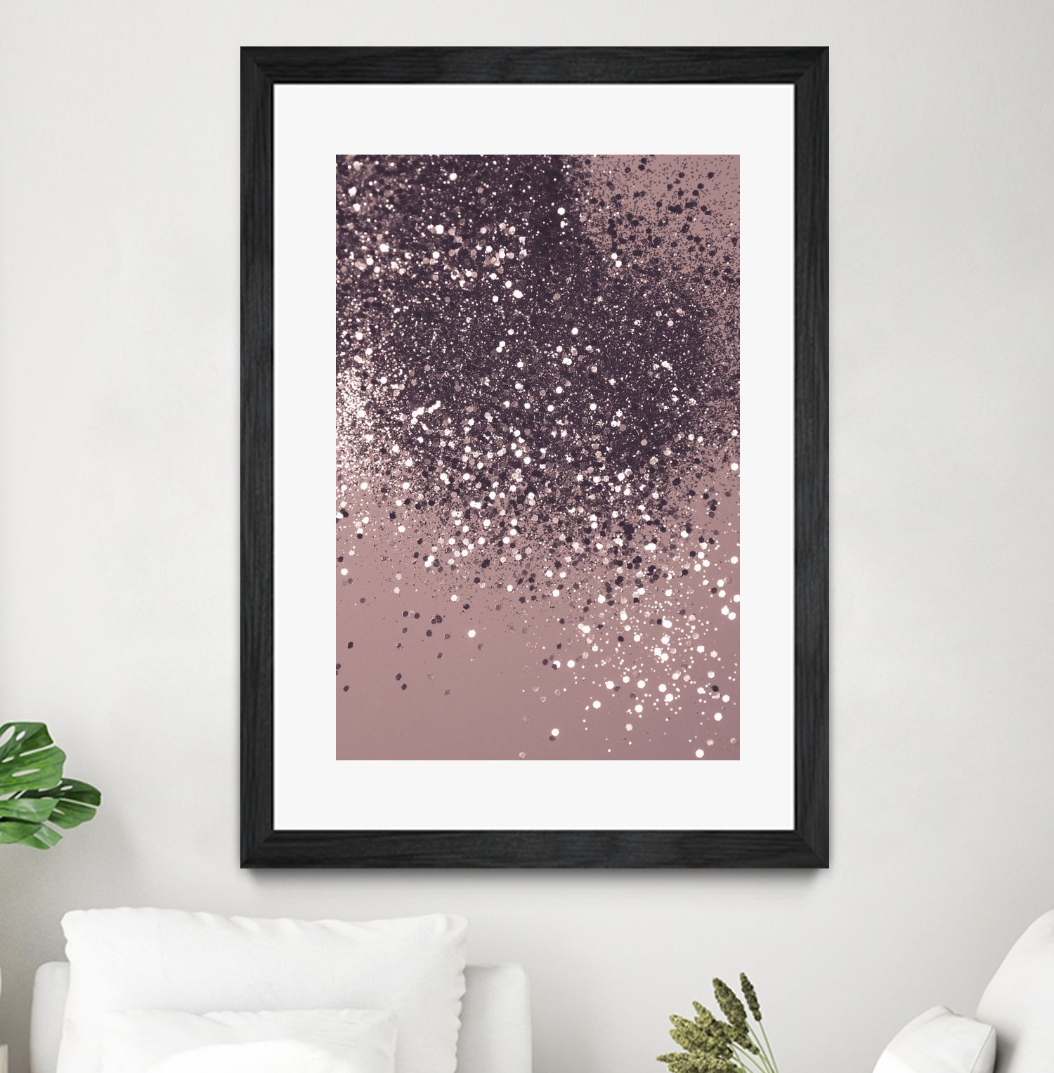 Sparkling Mauve Lady Glitter #3 #shiny #decor #art by Anita & Bella Jantz on GIANT ART - fuchsia photo manipulation