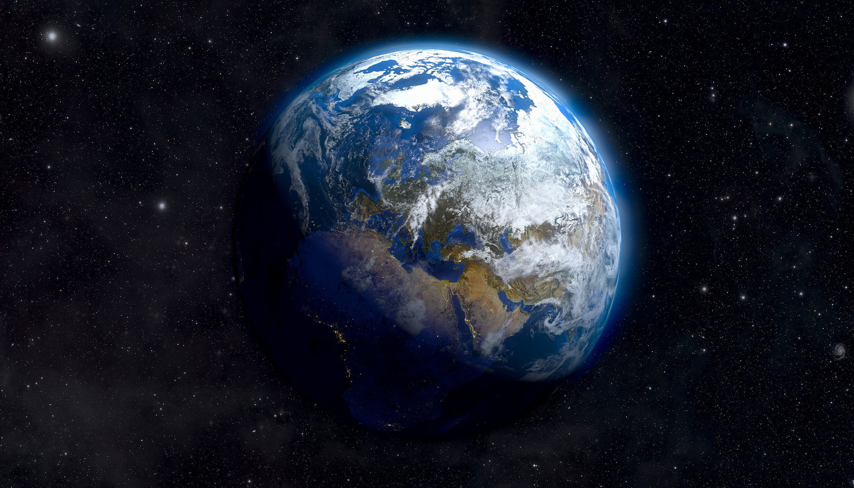 Planet Earth by Mikhail Zhirnov on GIANT ART - blue digital painting