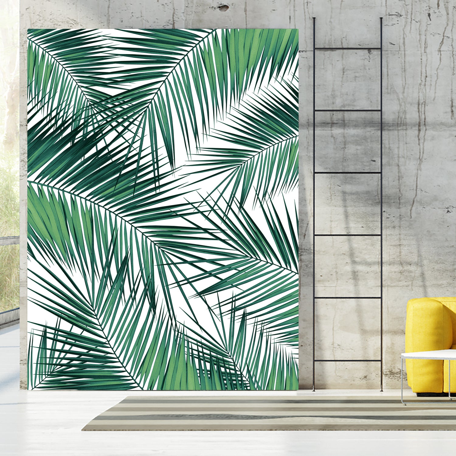 Palm Leaves - Green Cali Vibes #2 #tropical #decor #art by Anita & Bella Jantz on GIANT ART - green photo illustration