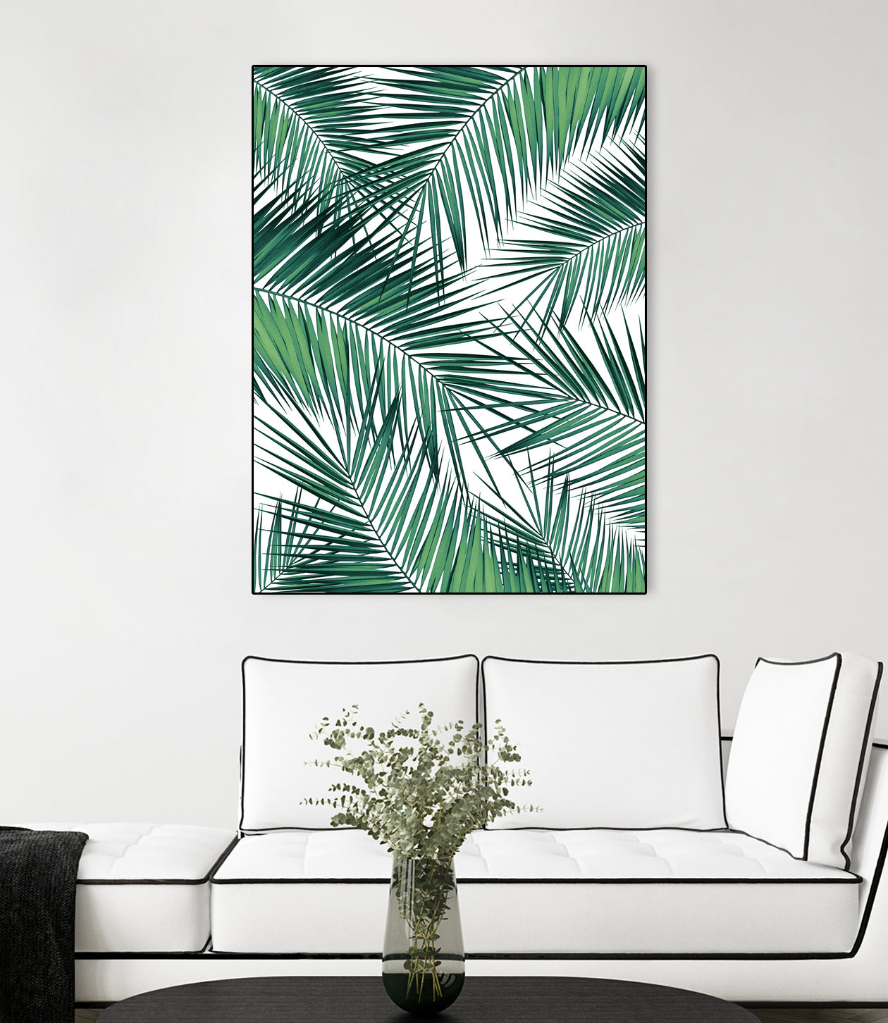 Palm Leaves - Green Cali Vibes #2 #tropical #decor #art by Anita & Bella Jantz on GIANT ART - green photo illustration