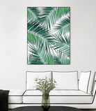 Palm Leaves - Green Cali Vibes #2 #tropical #decor #art by Anita & Bella Jantz on GIANT ART - green photo illustration