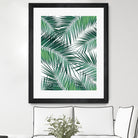 Palm Leaves - Green Cali Vibes #2 #tropical #decor #art by Anita & Bella Jantz on GIANT ART - green photo illustration