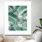 Palm Leaves - Green Cali Vibes #2 #tropical #decor #art by Anita & Bella Jantz on GIANT ART - green photo illustration