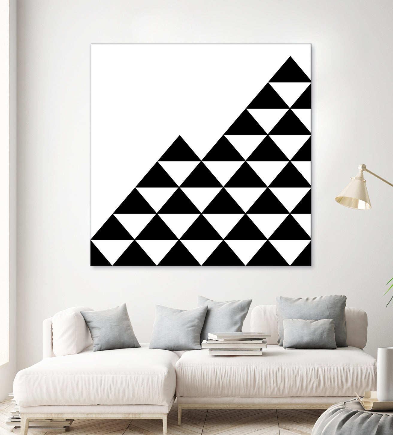 Abstract geometric pattern - black and white. by Keren Shiker on GIANT ART - black digital painting