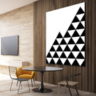 Abstract geometric pattern - black and white. by Keren Shiker on GIANT ART - black digital painting