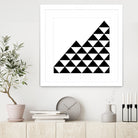 Abstract geometric pattern - black and white. by Keren Shiker on GIANT ART - black digital painting