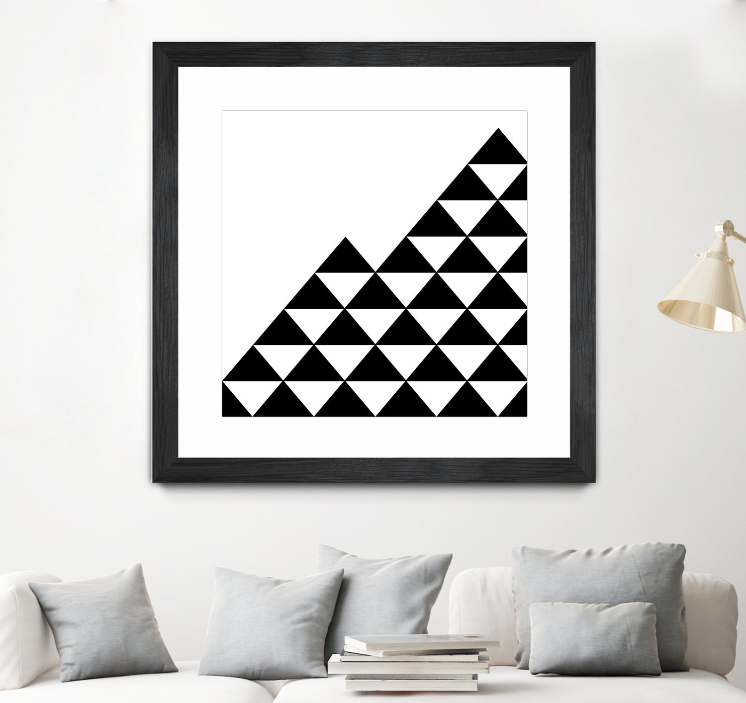 Abstract geometric pattern - black and white. by Keren Shiker on GIANT ART - black digital painting