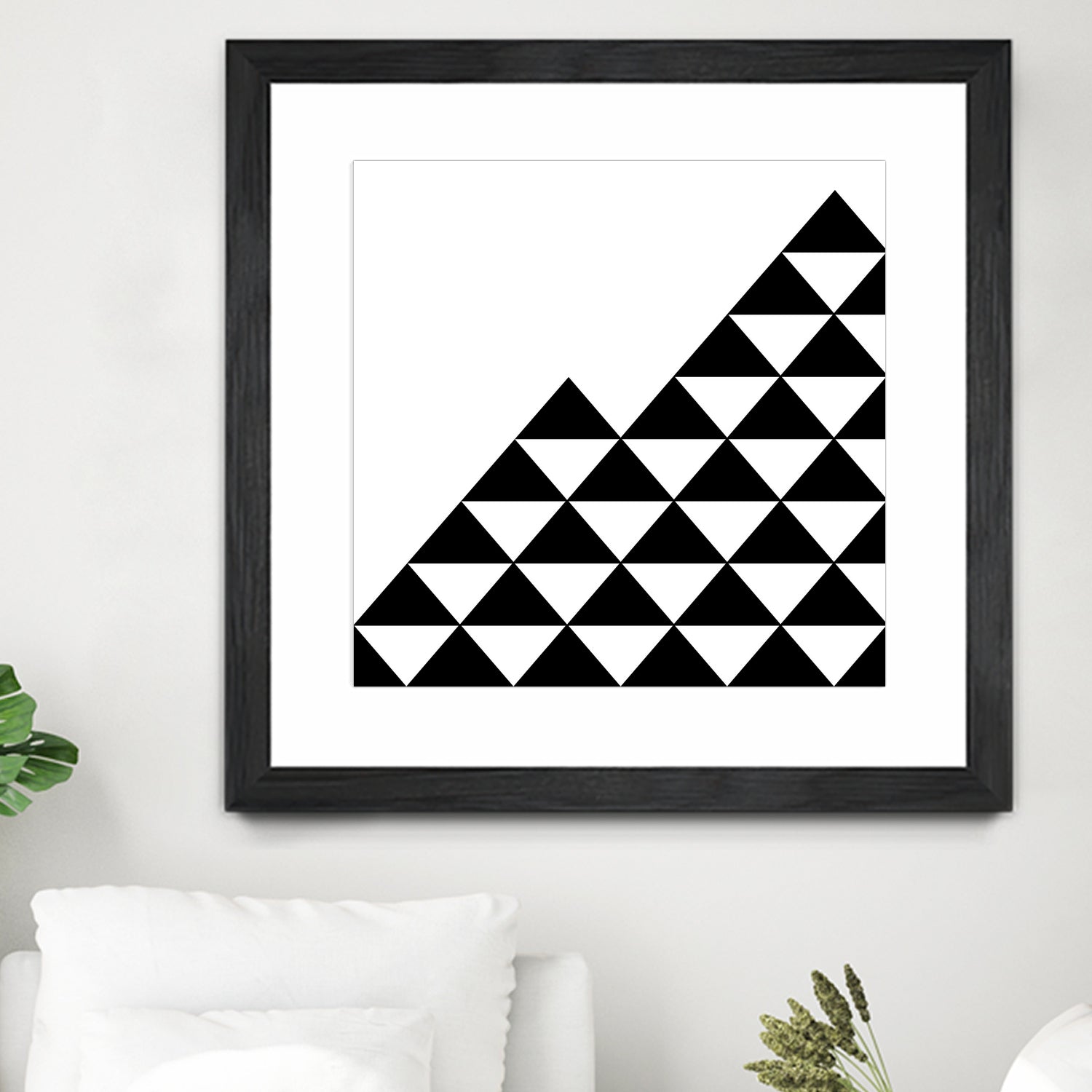 Abstract geometric pattern - black and white. by Keren Shiker on GIANT ART - black digital painting