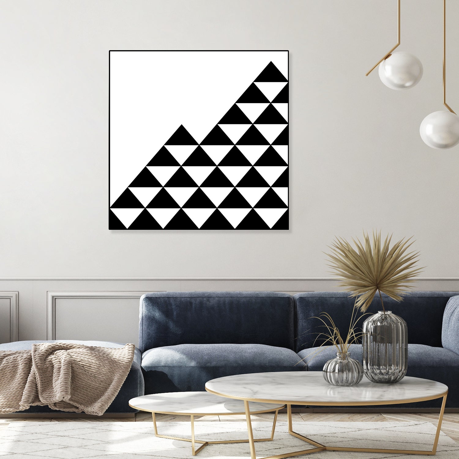 Abstract geometric pattern - black and white. by Keren Shiker on GIANT ART - black digital painting