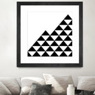 Abstract geometric pattern - black and white. by Keren Shiker on GIANT ART - black digital painting