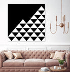 Abstract geometric pattern - black and white. by Keren Shiker on GIANT ART - black digital painting