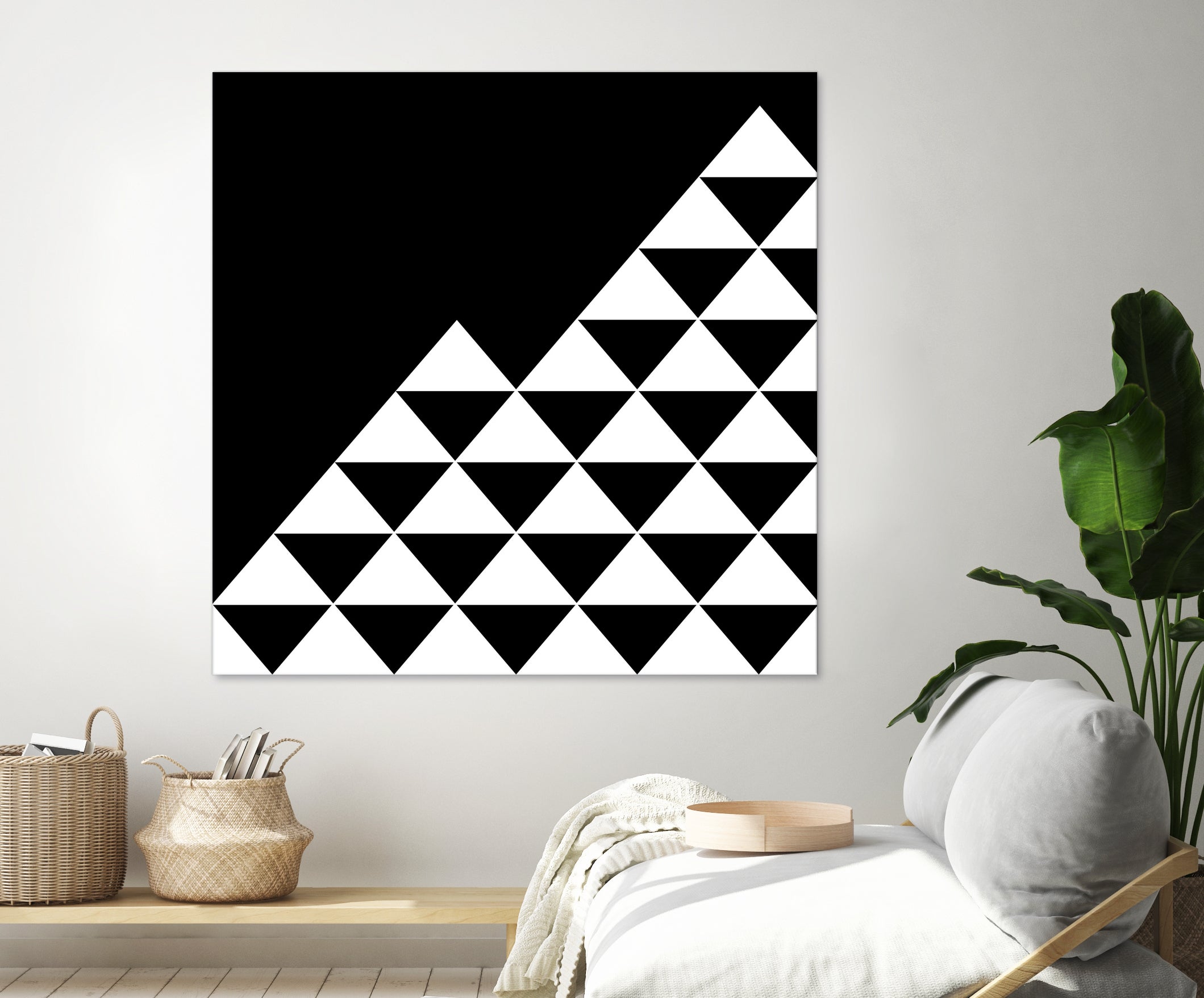 Abstract geometric pattern - black and white. by Keren Shiker on GIANT ART - black digital painting