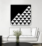 Abstract geometric pattern - black and white. by Keren Shiker on GIANT ART - black digital painting