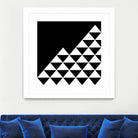 Abstract geometric pattern - black and white. by Keren Shiker on GIANT ART - black digital painting