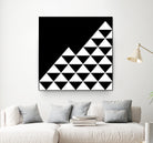 Abstract geometric pattern - black and white. by Keren Shiker on GIANT ART - black digital painting