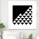 Abstract geometric pattern - black and white. by Keren Shiker on GIANT ART - black digital painting