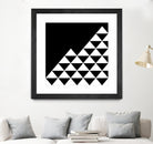 Abstract geometric pattern - black and white. by Keren Shiker on GIANT ART - black digital painting