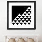 Abstract geometric pattern - black and white. by Keren Shiker on GIANT ART - black digital painting