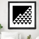 Abstract geometric pattern - black and white. by Keren Shiker on GIANT ART - black digital painting