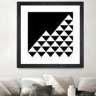 Abstract geometric pattern - black and white. by Keren Shiker on GIANT ART - black digital painting