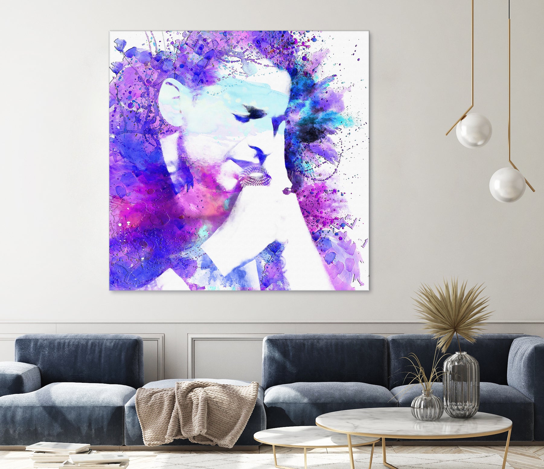 Dave Gahan by DARIA GRACHEVA on GIANT ART - fuchsia digital painting