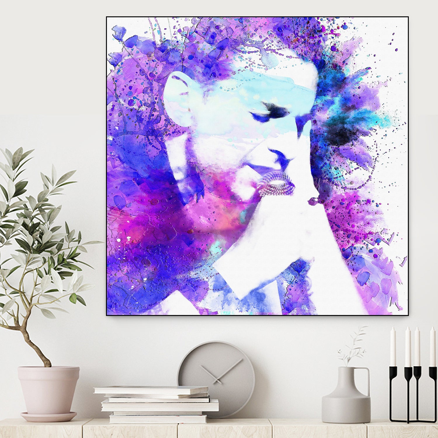 Dave Gahan by DARIA GRACHEVA on GIANT ART - fuchsia digital painting