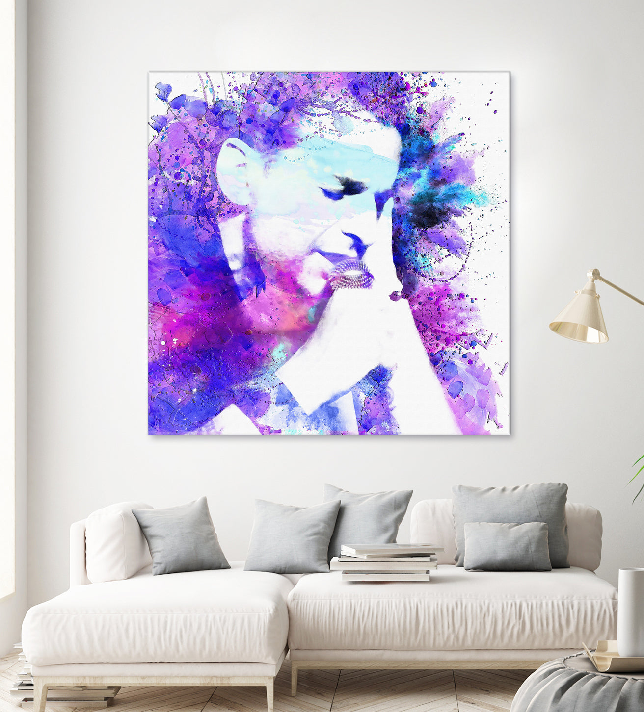 Dave Gahan by DARIA GRACHEVA on GIANT ART - fuchsia digital painting