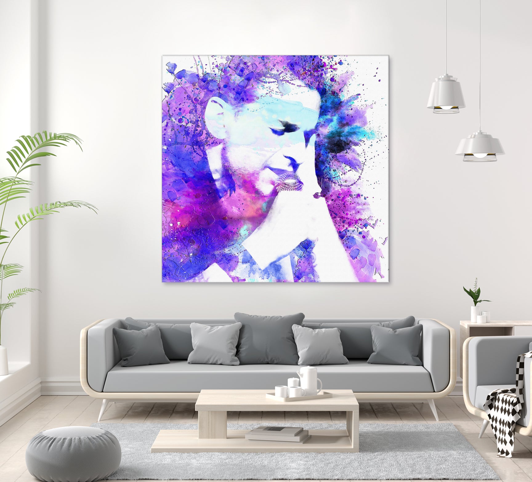 Dave Gahan by DARIA GRACHEVA on GIANT ART - fuchsia digital painting