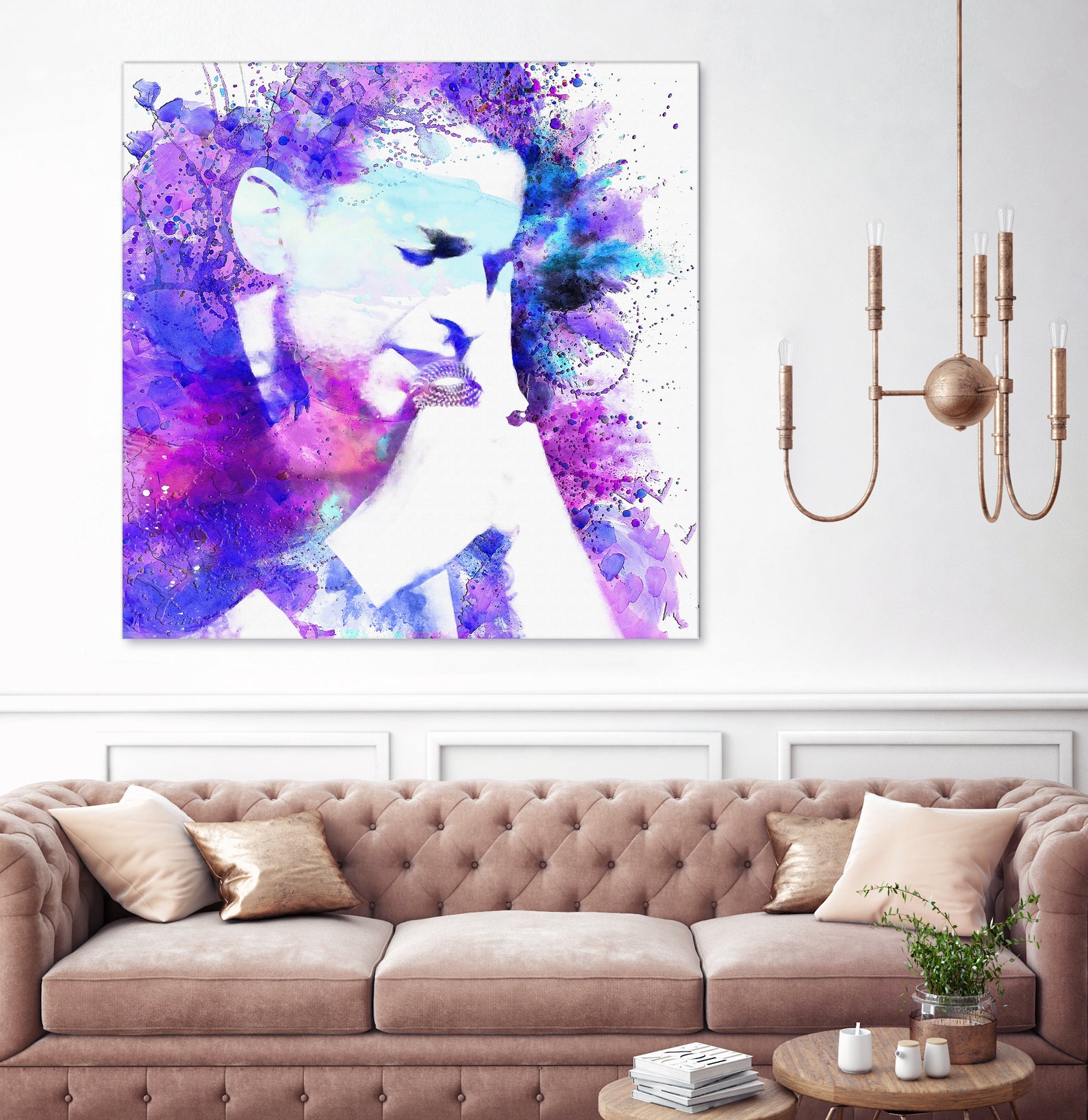 Dave Gahan by DARIA GRACHEVA on GIANT ART - fuchsia digital painting